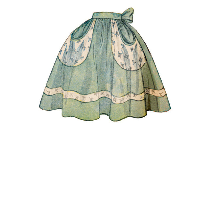 S9496 Misses' 1940s Vintage Apron