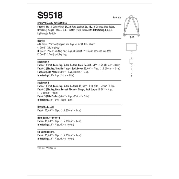 S9518 Backpacks and Accessories