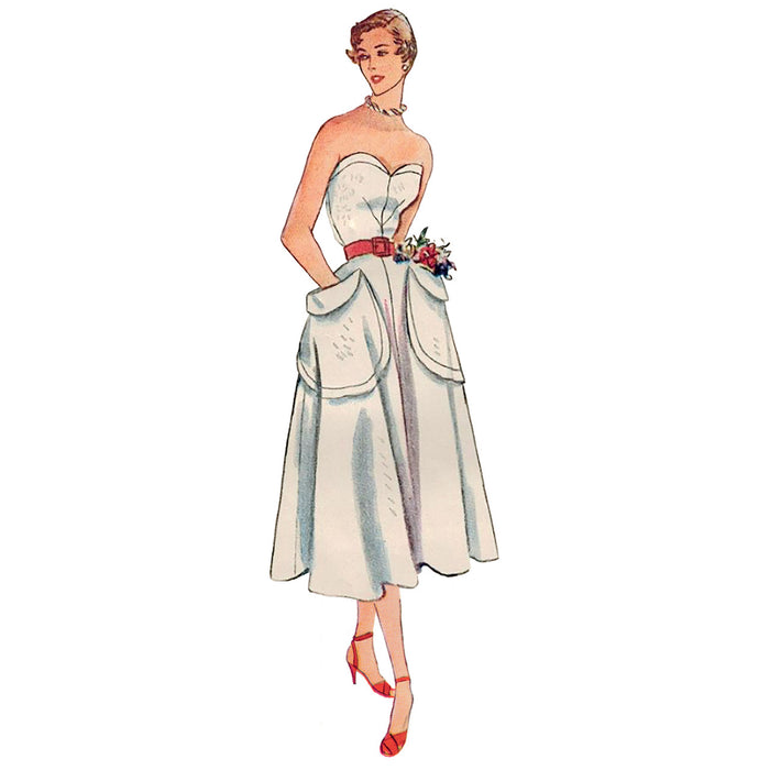 S9536 Misses' 1950s Vintage Sundress and Bolero