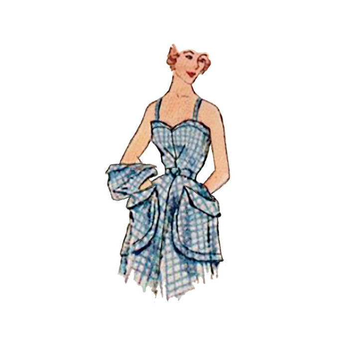 S9536 Misses' 1950s Vintage Sundress and Bolero
