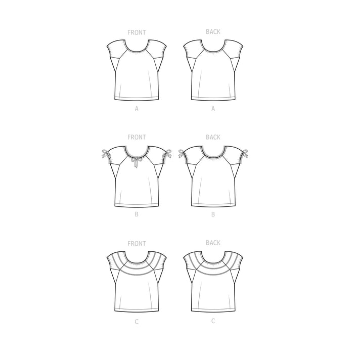S9538 Misses' 1940s Vintge Blouses