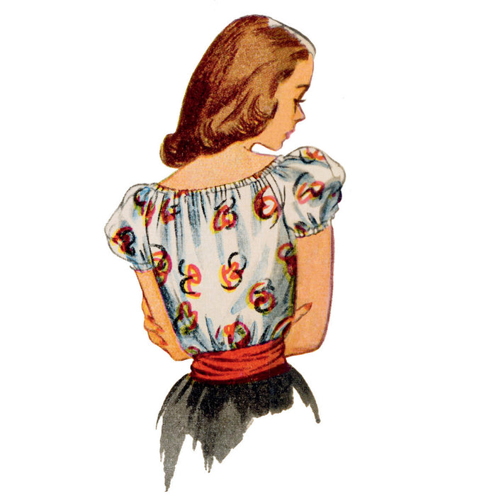 S9538 Misses' 1940s Vintge Blouses