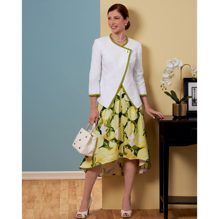 S9555 Misses' Jacket and Skirts