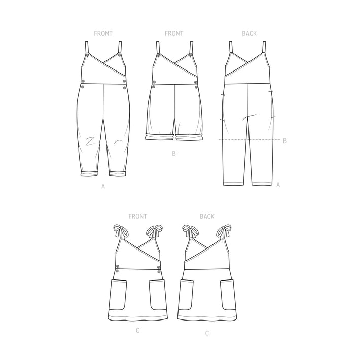 S9558 Toddlers' and Children's Jumpsuit, Romper and Jumper