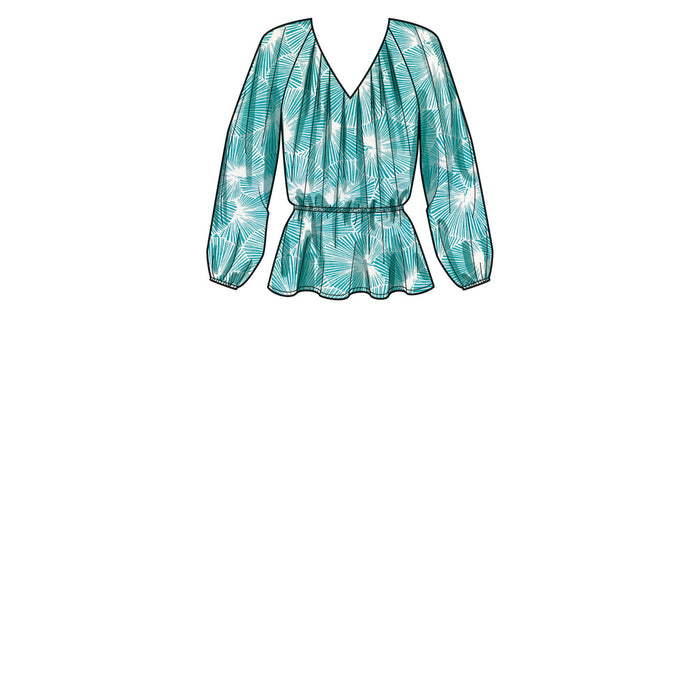 S9604 Misses' Blouses