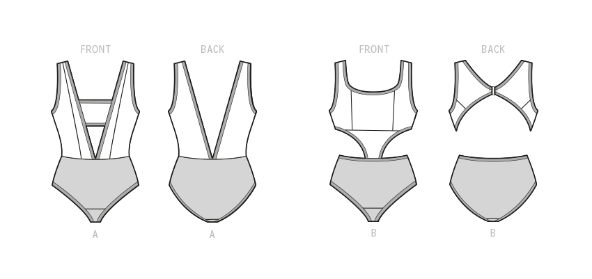 S9609 Misses' and Women's Swimsuits by Maddie Flanigan