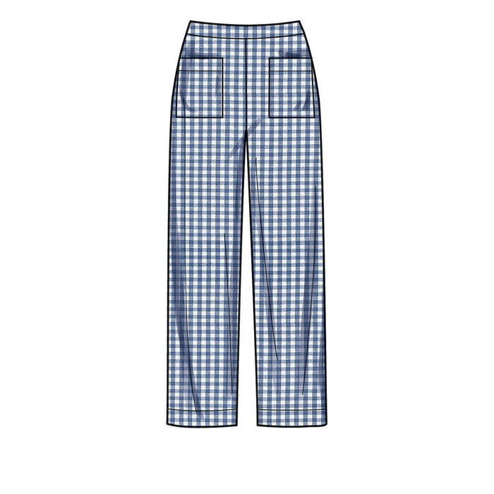 S9610 Misses' Set of Tops, Cropped Pants and Shorts