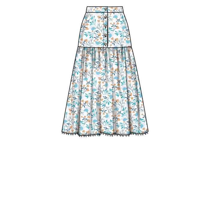 S9613 Misses' Top and Skirts