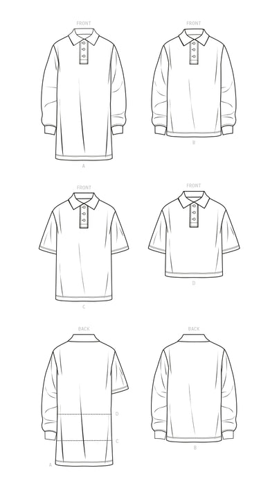S9614 Teens', Misses' and Men's Shirts