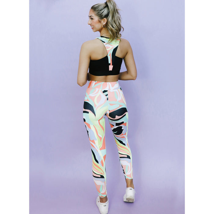 S9620 Misses' and Women's Knit Sports Bra, Leggings and Bike Shorts. Size: XS-5X