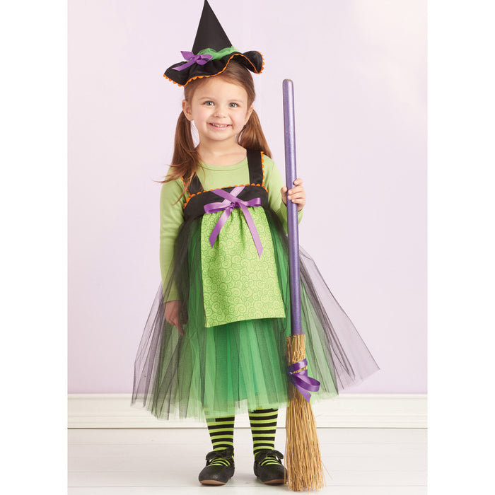S9625 Toddlers' Tulle Costumes by Andrea Schewe Designs. Size: 6 m-4 y