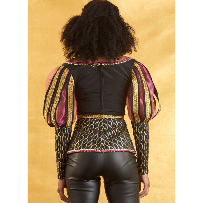 S9627 Misses' Costume Tops by Andrea Schewe Designs. Size: 32-48