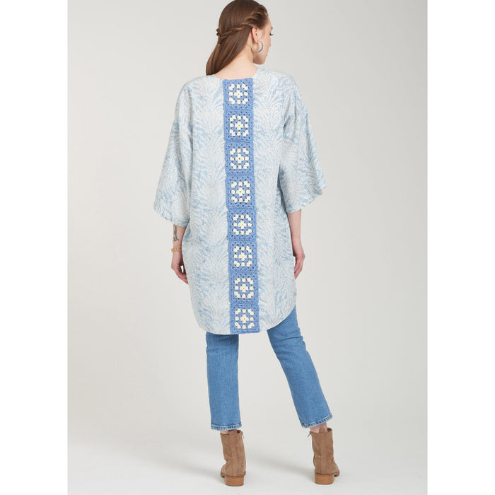 S9633 Misses' Crochet and Sew Top, Jacket and Bag. Size: XS-XL