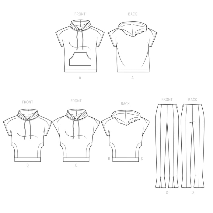 S9637 Women's Hoodies and Leggings by Mimi G. Size: 46-64