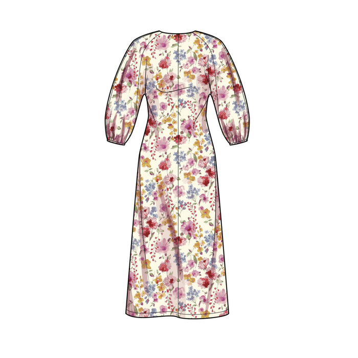 S9640 Misses' Dolman Sleeve Dresses. Size: 32-48