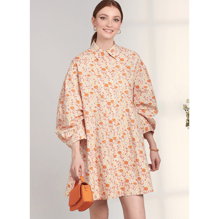 S9641 Misses' Button Down Dress. Size: 30-48