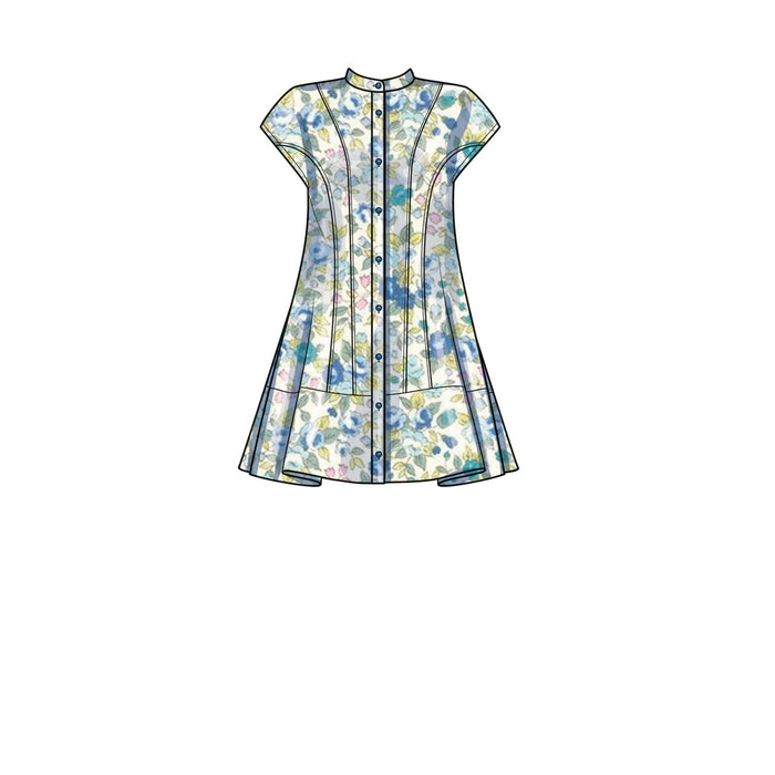S9641 Misses' Button Down Dress. Size: 30-48