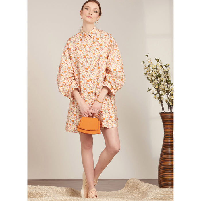 S9641 Misses' Button Down Dress. Size: 30-48