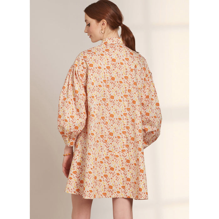 S9641 Misses' Button Down Dress. Size: 30-48