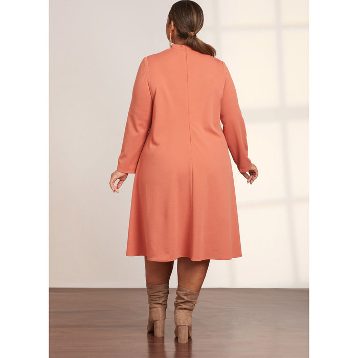 S9644 Misses' and Women's Knit Dress in Three Lengths. Size: 36-54