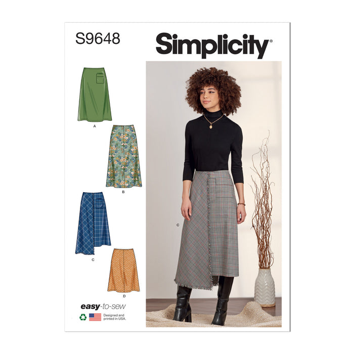 S9648 Misses' Skirts. Size: 34-50