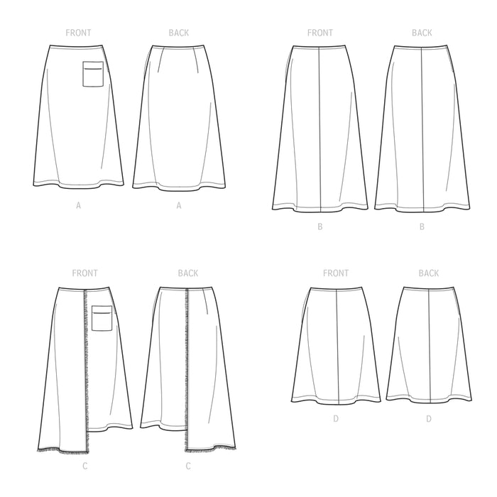 S9648 Misses' Skirts. Size: 34-50