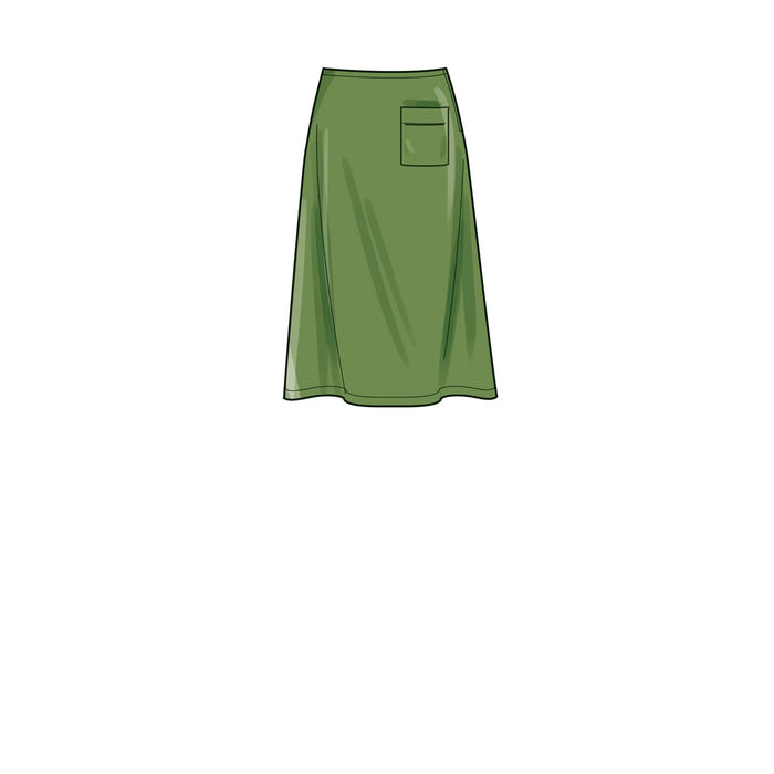 S9648 Misses' Skirts. Size: 34-50