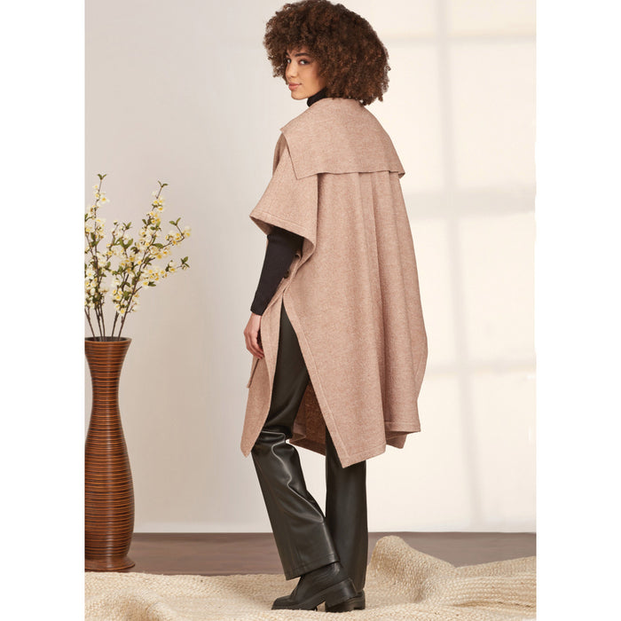 S9649 Misses' Ponchos Size: S-XXL