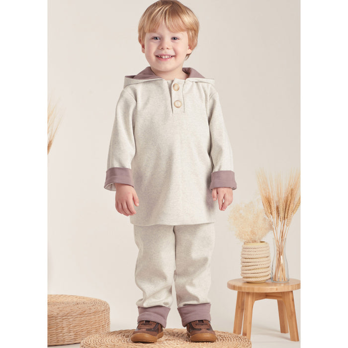 S9652 Toddlers' Tops and Pants. Size: 6 m-4 y