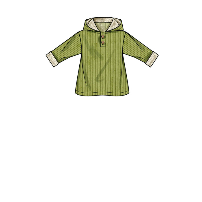 S9652 Toddlers' Tops and Pants. Size: 6 m-4 y