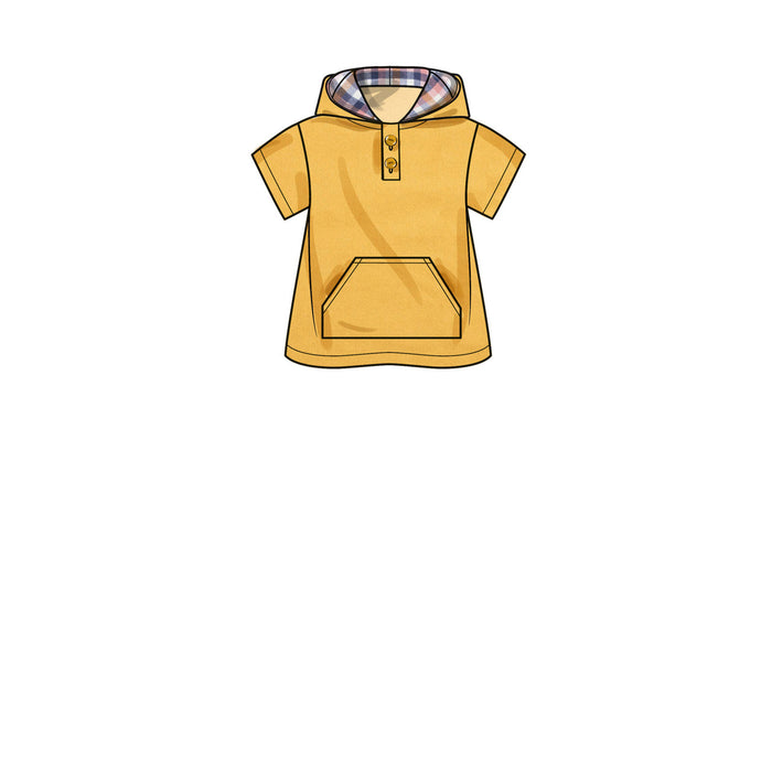 S9652 Toddlers' Tops and Pants. Size: 6 m-4 y