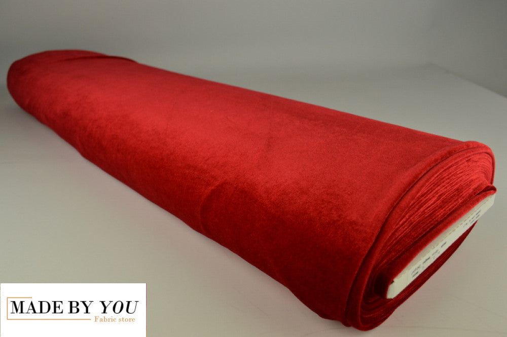 Luxury Stretch Velour - RED