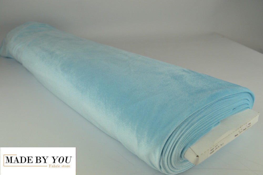 Luxury Stretch Velour - AQUA