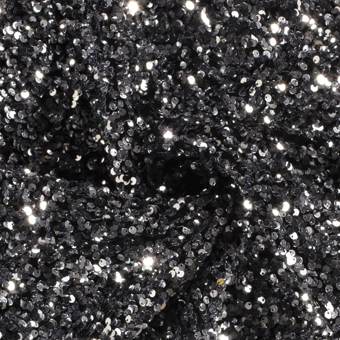 Sequins on Velour - SILVER