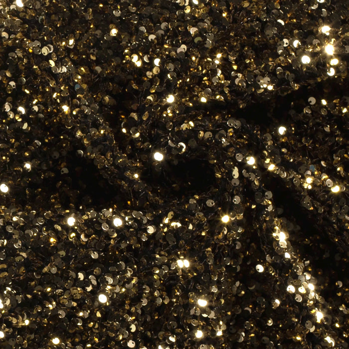 Sequins on Velour - GOLD