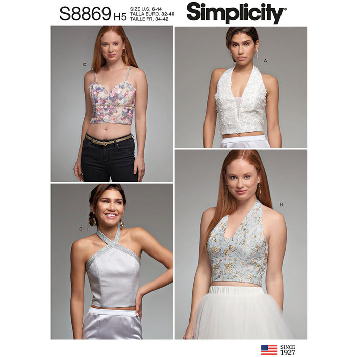 S8869 Misses' Lined Tops. Size: 32-48