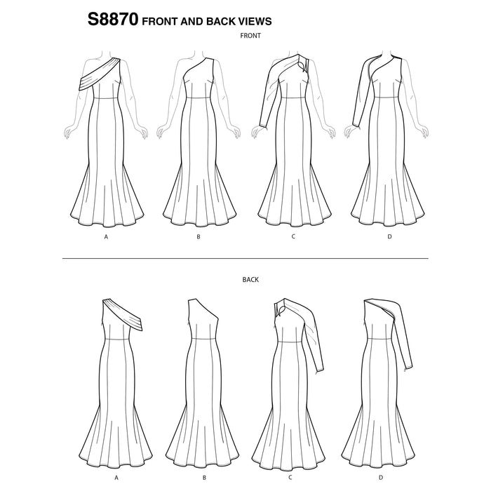 S8870 Misses'/Miss Petite Dress. Size: 30-46