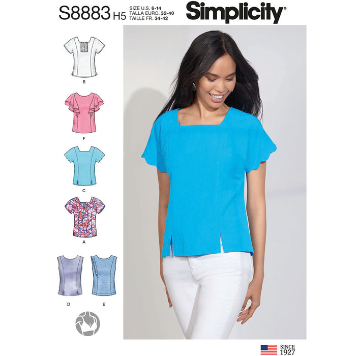 S8883 Misses' Tops. Size: 32-50