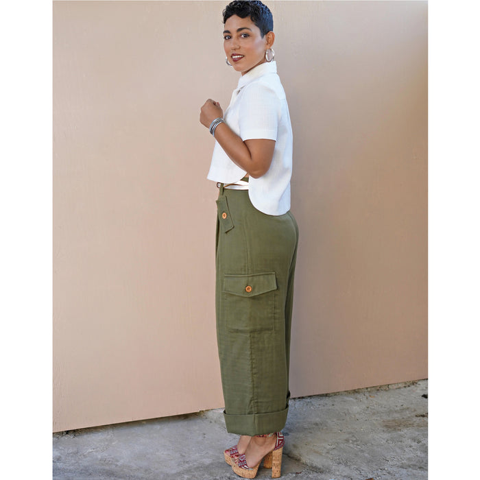 S8889 Misses' Shirt and Wide Leg Pants by Mimi G Style. Size: 32-50