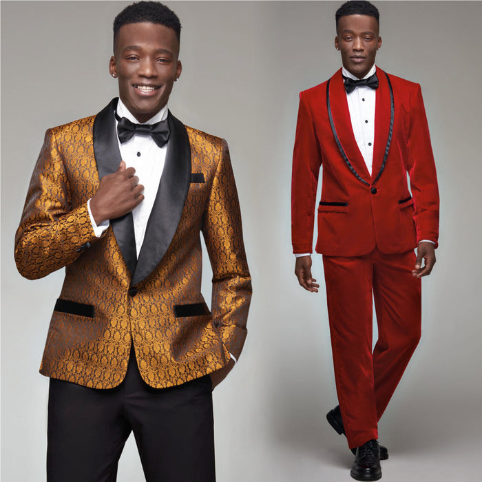 S8899 Men's Tuxedo Jackets, Pants and Bow Tie. Size: 44-62
