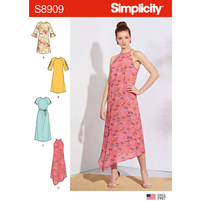 S8909 Misses' Dresses. Size: 32-50