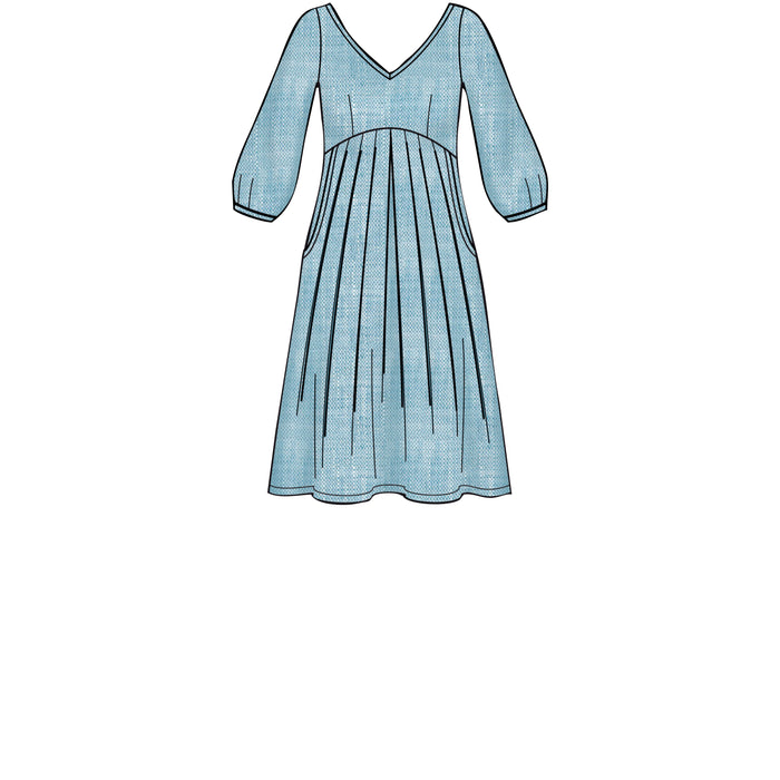 S8910 Misses' Dress. Size: 32-48