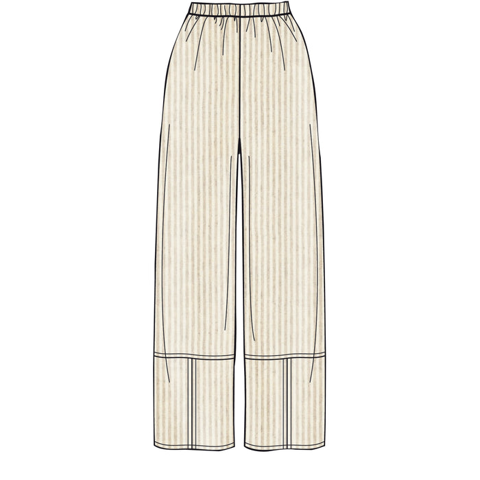 S8922 Misses' Pull-On Pants. Size: 32-48