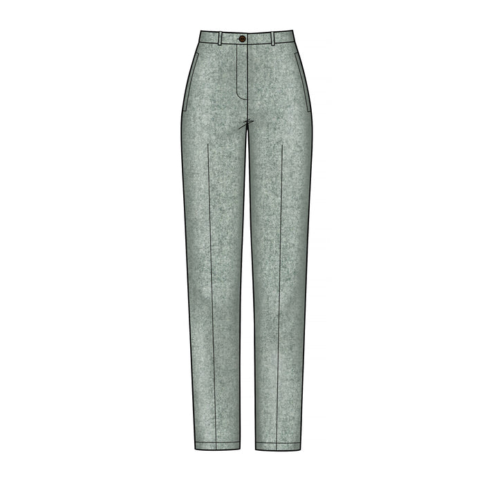 S8957 Misses' Slim Leg Pant with Variations. Size: 32-48