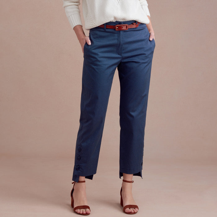 S8957 Misses' Slim Leg Pant with Variations. Size: 32-48