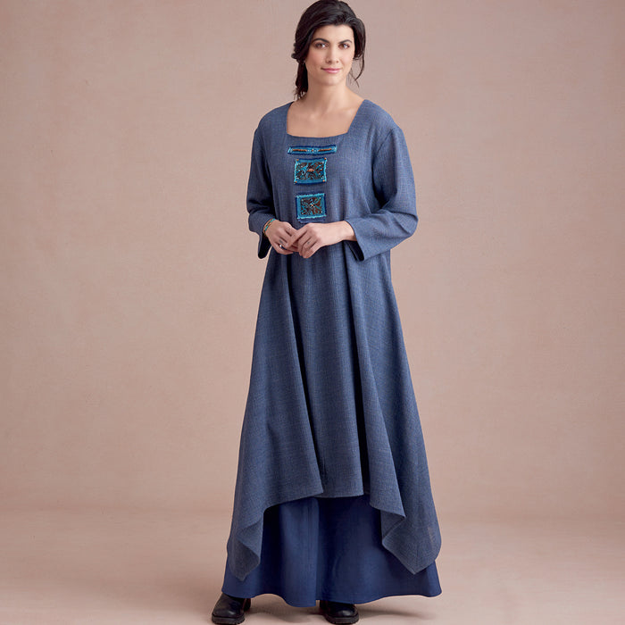 S8960 Misses' Dress Or Tunic, Skirt and Pant. Size: 32-48