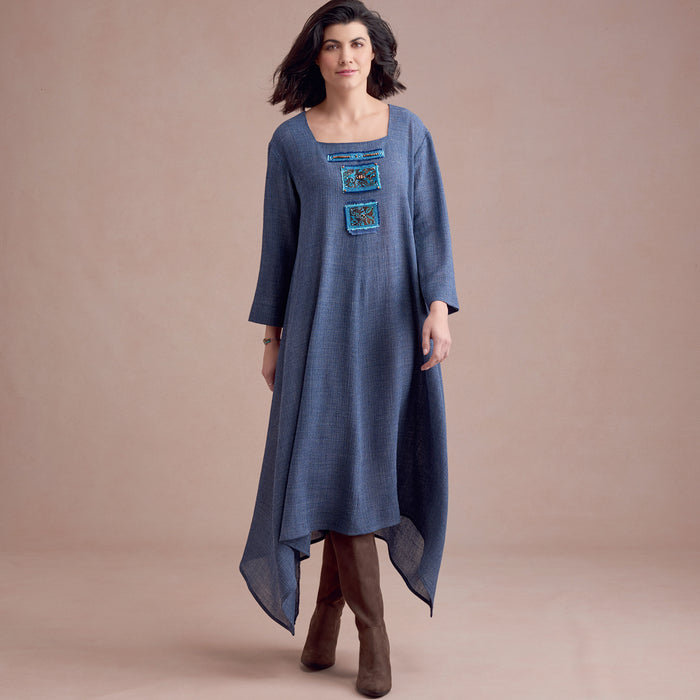 S8960 Misses' Dress Or Tunic, Skirt and Pant. Size: 32-48