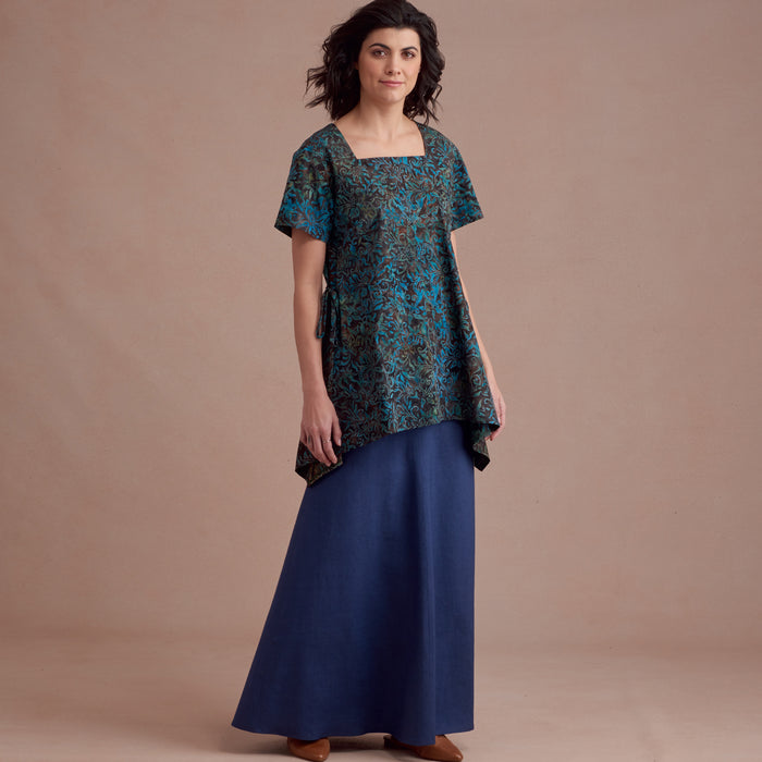 S8960 Misses' Dress Or Tunic, Skirt and Pant. Size: 32-48