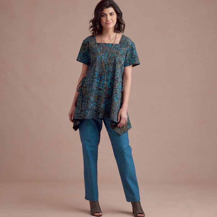 S8960 Misses' Dress Or Tunic, Skirt and Pant. Size: 32-48