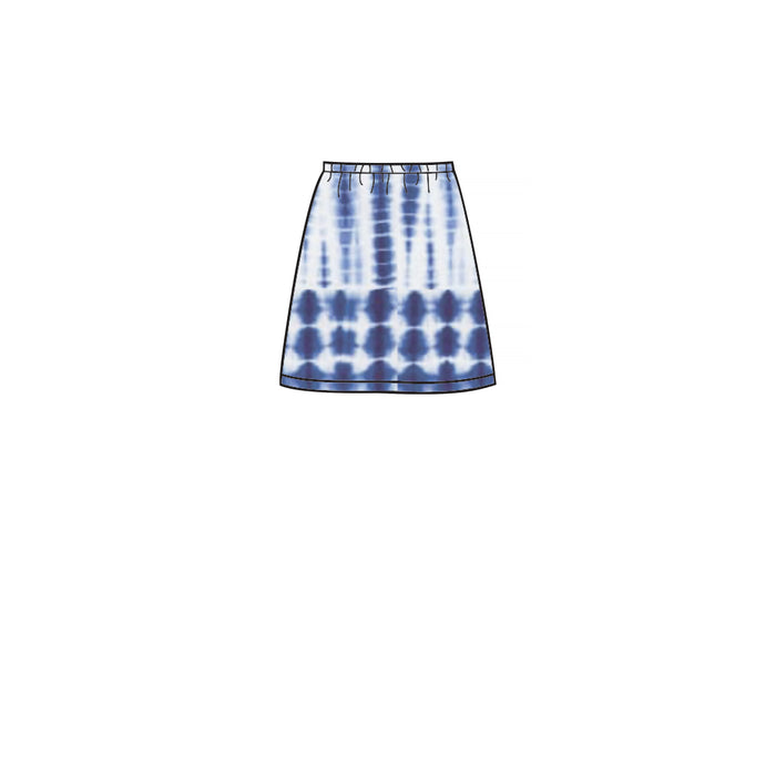 S8961 Children's, Girls', and Dolls' Skirts. Size: 3-14 y